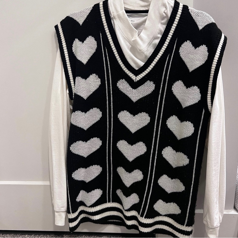 A vest of love, very cute.